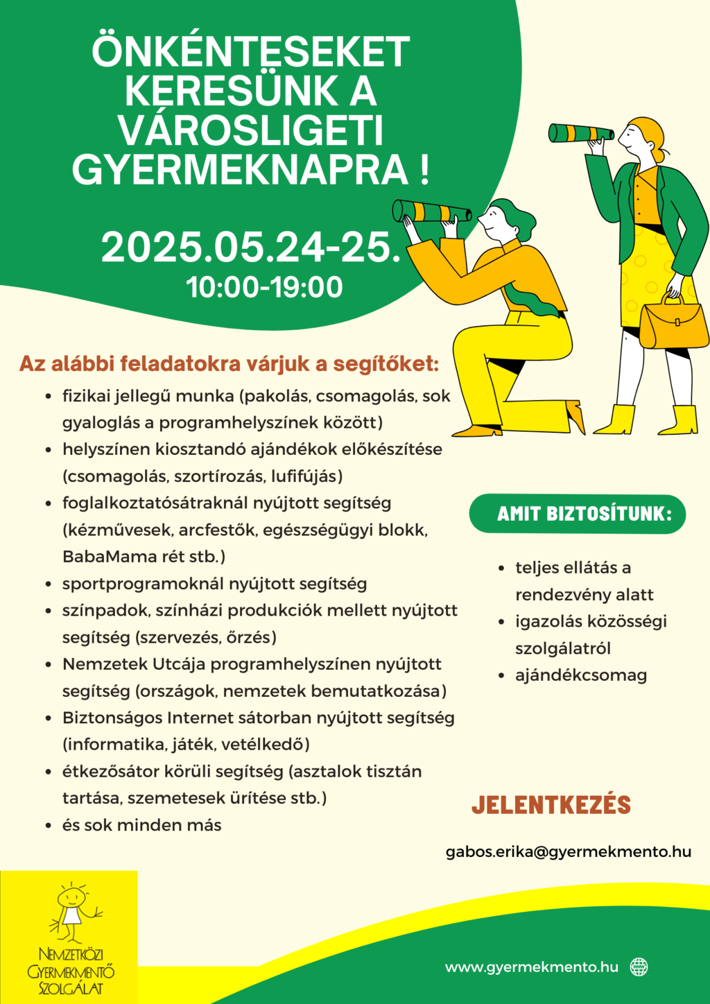 önkéntes flyer